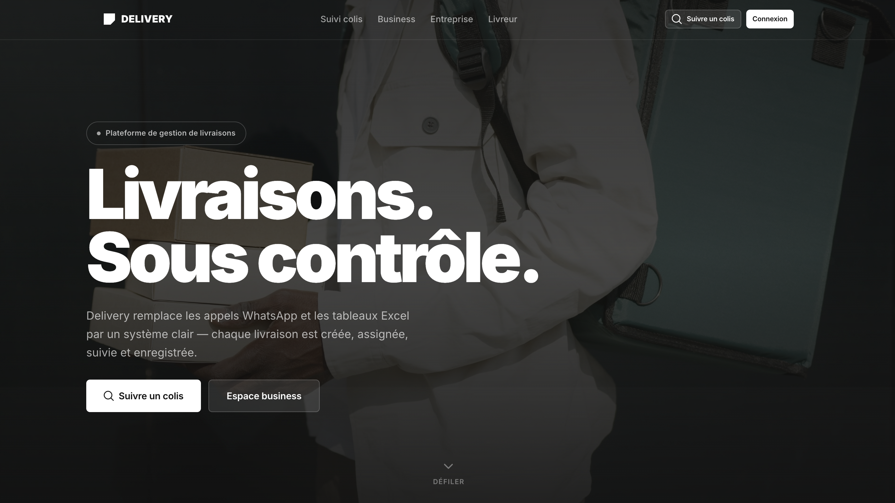 Delivery — interface